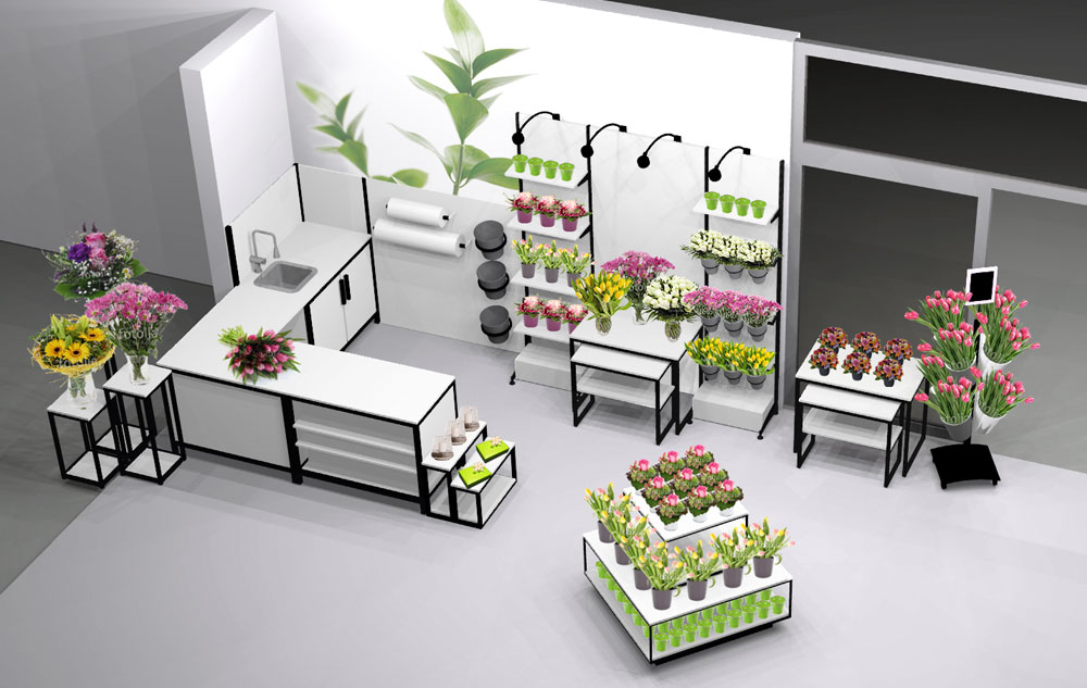 Kahler Ladenbauplanung in 3D